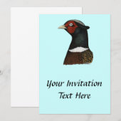 コーリスズメの頭 招待状 (正面/裏面)