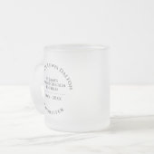 コーリスターすりガラスのコーヒーマグ フロストグラスマグカップ (正面左)