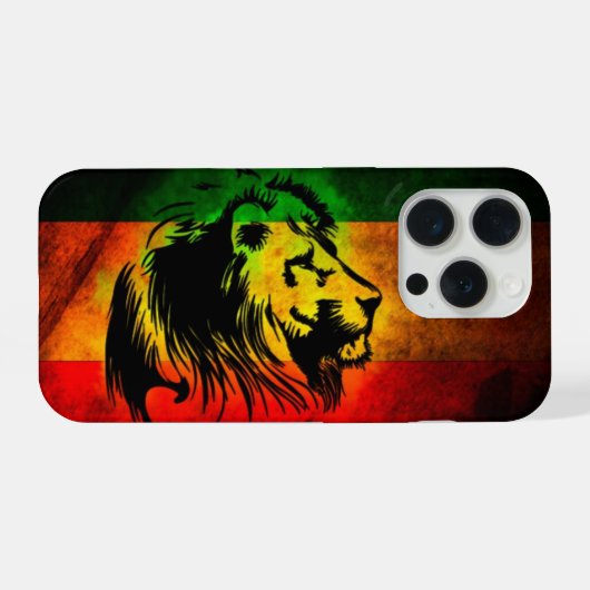 コーリラスタレゲエグラフィティフラッグライオン iPhoneケース (裏面横)