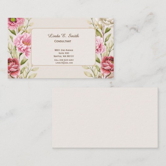 コーリングカード (正面/裏面)