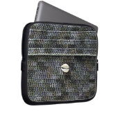 コーリーグレーアーティザンクロシェプリントエレクトロニクスバッグ ラップトップスリーブ (正面右)