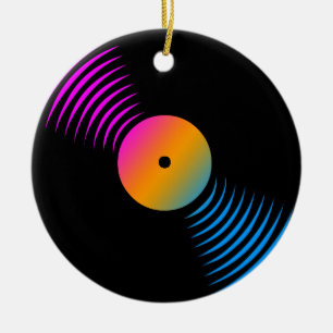 コーリータイガー80sレトロビニールレコードオーナメント セラミックオーナメント