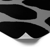 コーリータイガー80sレトロレオパード柄 ポスター (角)