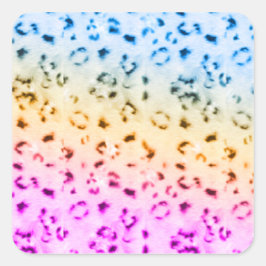 コーリータイガー80s数々のカラースノーレオパード スクエアシール