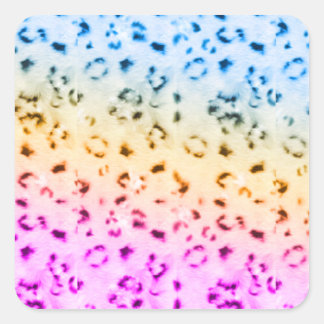 コーリータイガー80s数々のカラースノーレオパード スクエアシール