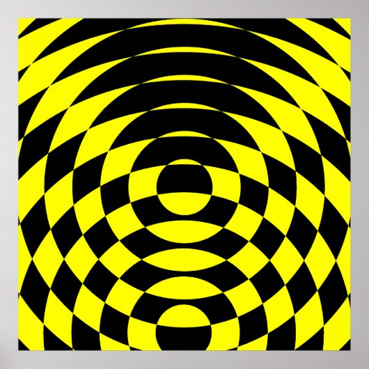 コーリー タイガー 80年代 ヴィンテージ オプアート ポスター (正面)