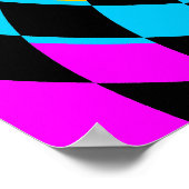 コーリー タイガー 80年代 ヴィンテージ オプアート ポスター (角)