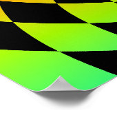 コーリー タイガー 80年代 ヴィンテージ オプアート ポスター (角)