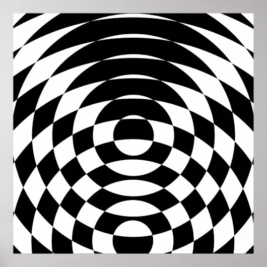 コーリー タイガー 80年代 ヴィンテージ オプアート ポスター (正面)