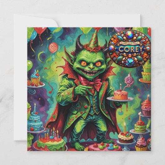 コーリー~誕生日カード~怖い生き物~ (正面)