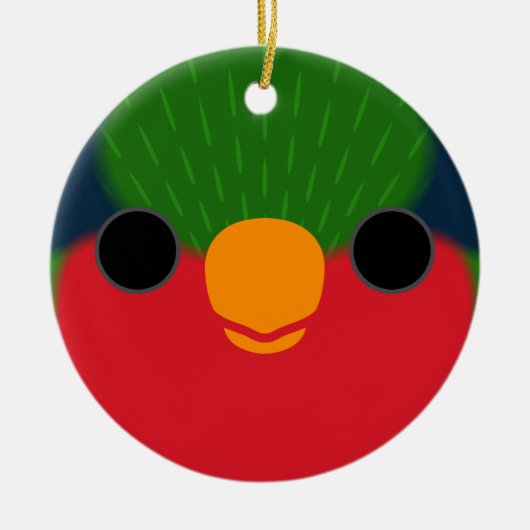 コールのロリケートの顔 セラミックオーナメント (正面)