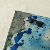 コールの海のビーチサーファー海波青かわいい ビーチタオル (インサイチュ)