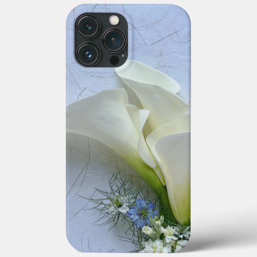 コールア リリーとニゲラとストックの花 Case-Mate iPhoneケース (裏面)