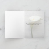 コールア リリーと古い手書きの共感 シーズンカード (内部)