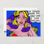 コールウェイティング、漫画アート製品 ポストカード (正面/裏面)