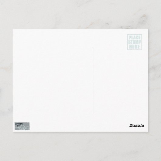 コールウェイティング、漫画アート製品 ポストカード (裏面)