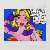 コールウェイティング、漫画アート製品 ポストカード (正面)