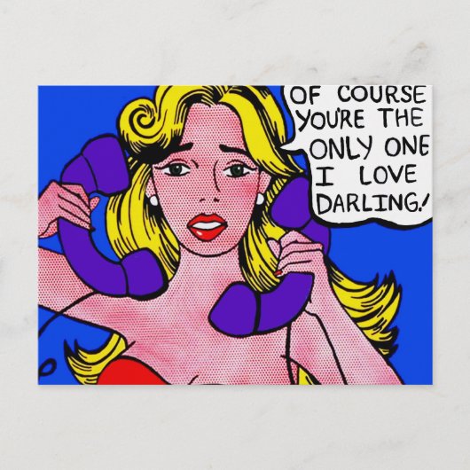 コールウェイティング、漫画アート製品 ポストカード (正面)