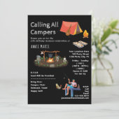 コールオールキャンパーズウィークエンド誕生日 招待状 (スタンド正面)