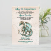 コールオールドラゴンライダー誕生日招待状 招待状 (スタンド正面)