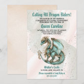 コールオールドラゴンライダー誕生日招待状 招待状 (正面/裏面)