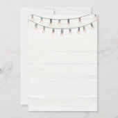 コールオールハッピーキャンパーズピンクキャンパーバン誕生日 招待状 (裏面)