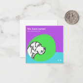 コールグリュンリラグラフィックデザインノートカード ノートカード (正面/裏面インサイチュ)