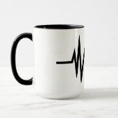 コールサインマグ付きカスタマイズの周波数回線 マグカップ (左)