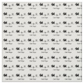 コールサイン付きハムラジオシルエット生地 ファブリック (見本)