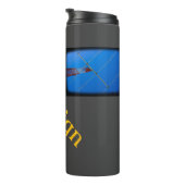 コールサイン付きマットブラック タンブラー (回転右)