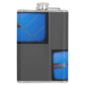 コールサイン付きマットブラック フラスク (裏面)