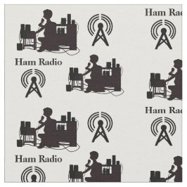 コールサイン付きHam無線操作機ファブリック  ファブリック
