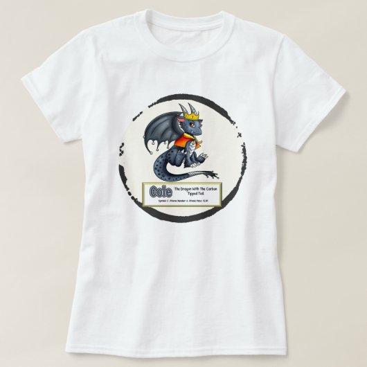 コールザカーボンエレメンタルドラゴン Tシャツ (デザイン正面)