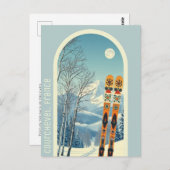 コールシェヴェルフランススキーホリデーハガキ ポストカード (正面/裏面)