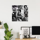 コールスプラウス黒白 ポスター (ホームオフィス)