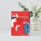 コールズPhillipのビクトリアンなクリスマス シーズンポストカード (スタンド正面)