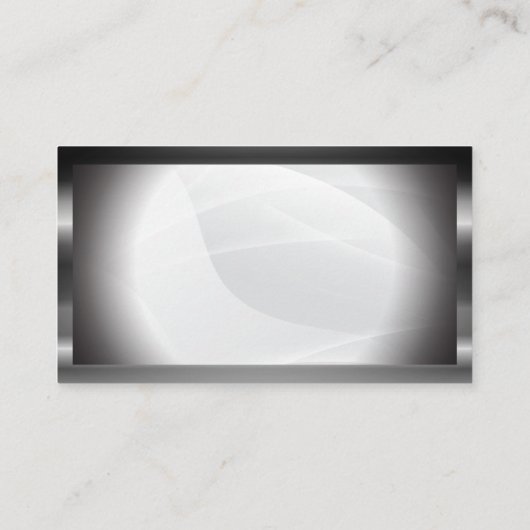 コールセンターのカスタマーサポート |メタル縁ど 名刺 (裏面)