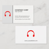 コールセンターのテクニカルサポート電話サービス 予約カード (正面/裏面)