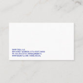 コールセンターワーカーの笑顔 |ヘッドセットロゴ 名刺 (裏面)