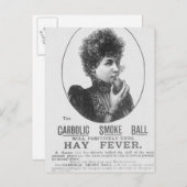 コールタール性の発煙筒のための広告 ポストカード (正面/裏面)