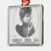 コールタール性の発煙筒のための広告 メタルオーナメント (左)