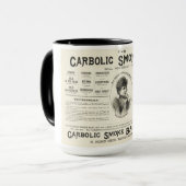 コールタール性の発煙筒のコーヒー・マグ マグカップ (正面左)