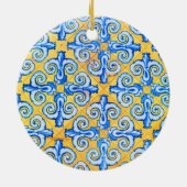 コールデルソル通りオブザサンタスペインのイル セラミックオーナメント (裏面)