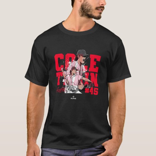 コールトレインMlbpa Gerrit Cole野球選手Mlb P Tシャツ (正面)