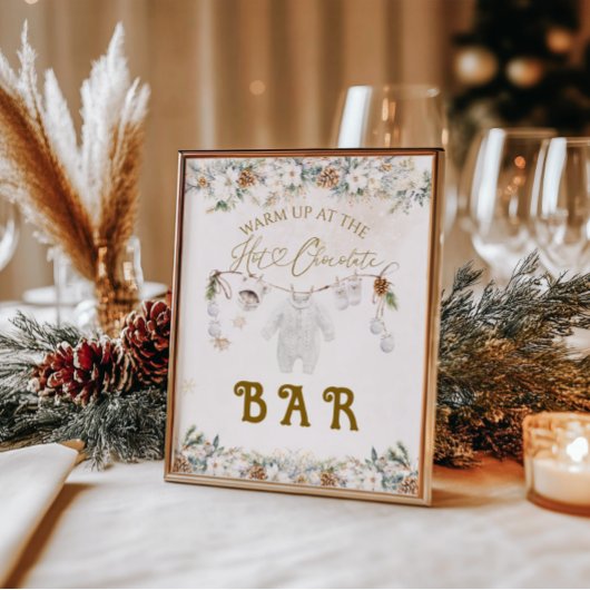 コールドアウトアウトクロストラインベビーシャワーバー ポスター