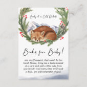 コールドアウトウッドランドキツネ冬の本ベビー エンクロージャーカード (正面)