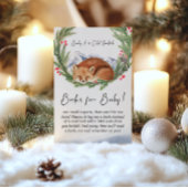 コールドアウトウッドランドキツネ冬の本ベビー エンクロージャーカード