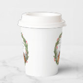 コールドアウトウッドランドキツネ冬季ベビーシャワー 紙コップ (右)