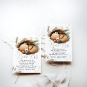 コールドアウトウッドランドベア冬のベビーブック エンクロージャーカード