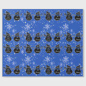 コールドアウトサイドダークブルー包装紙 ラッピングペーパー (フラット)